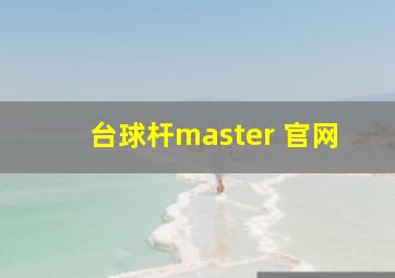 台球杆master 官网